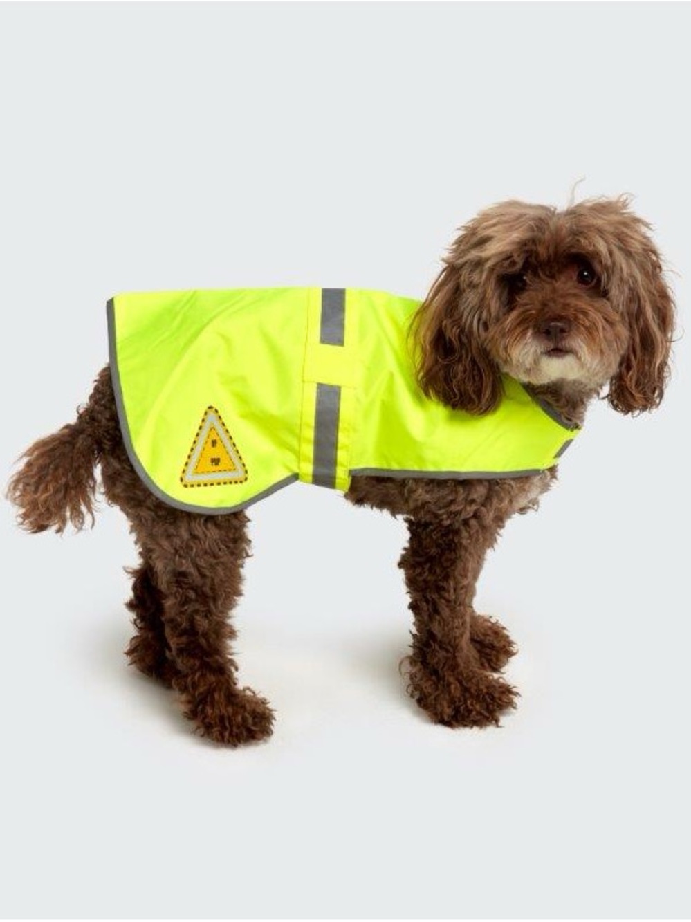 High-Visibility Yellow Reflective Dog Safety Rain Vest